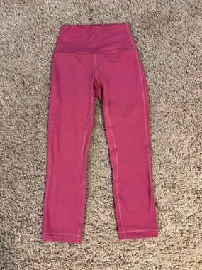lululemon athletica Align High-Rise Capri Leggings in Bright Pink